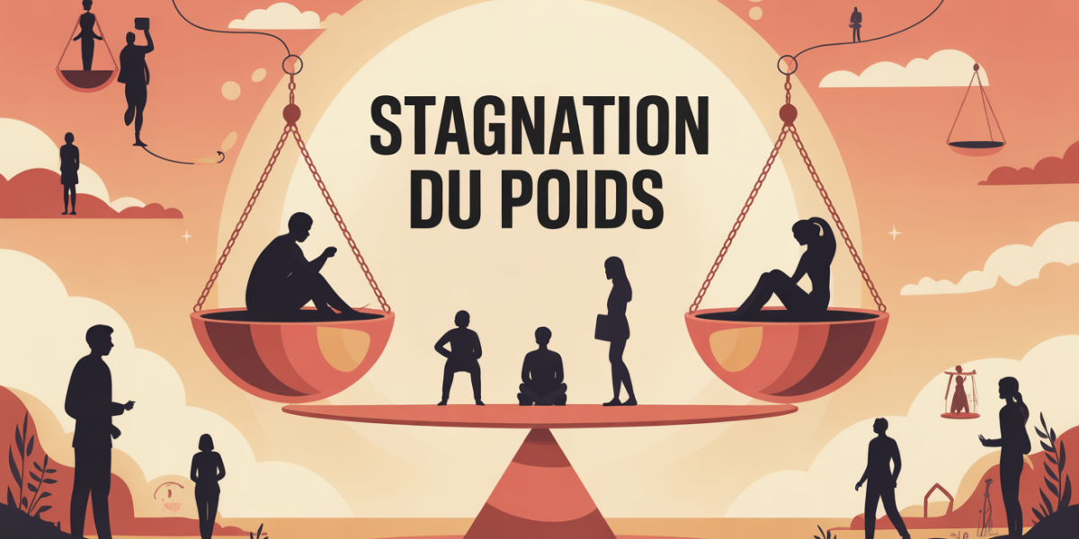 combien de temps dure la stagnation du poids illustration balance