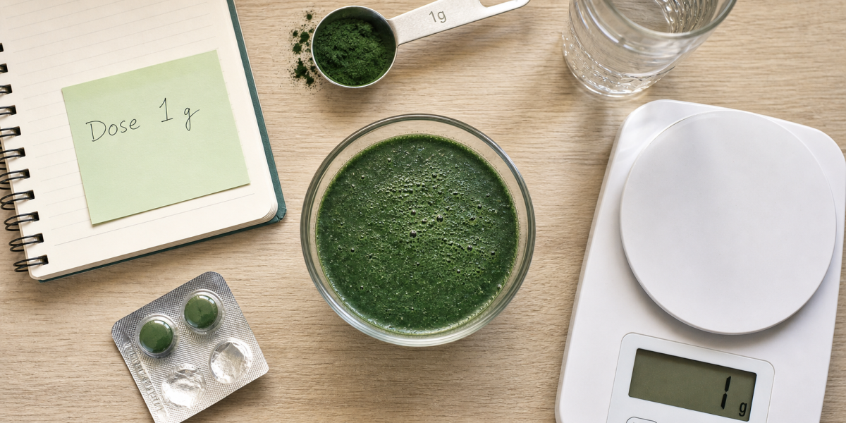 Combien de spiruline par jour pour maigrir : dose 3 à 5 g, poudre et gélules