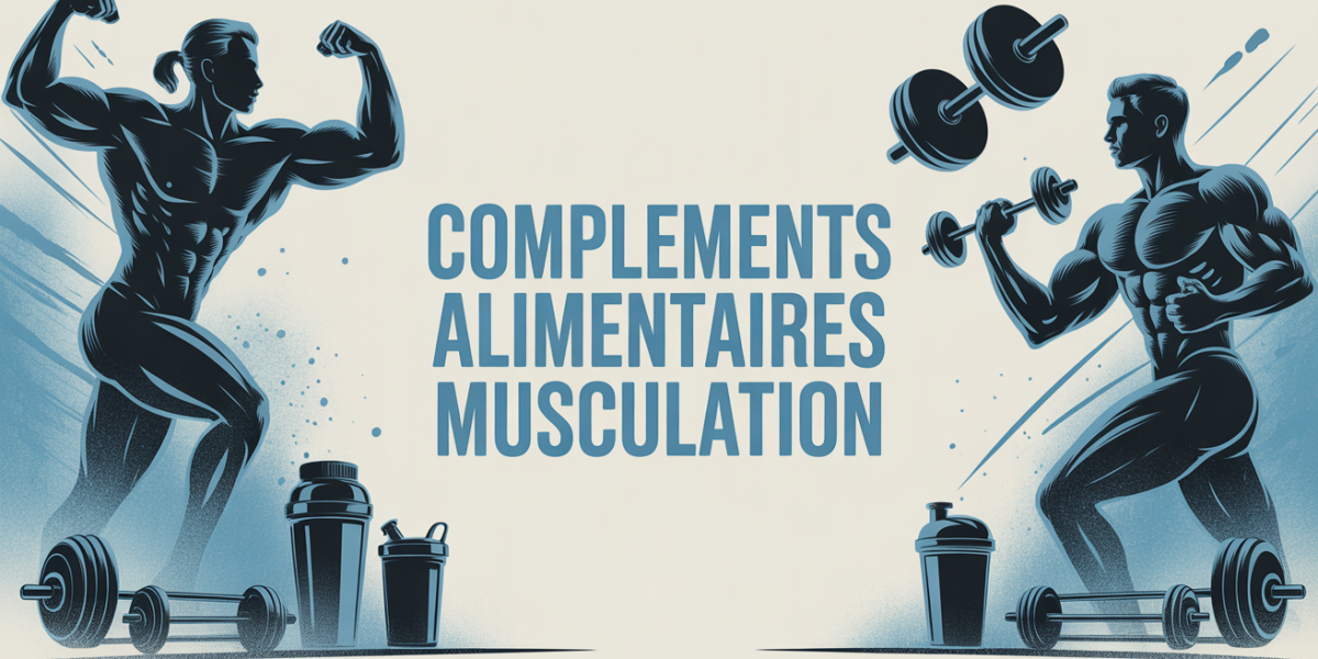 centre d'image complement alimentaire pour la musculation silhouettes