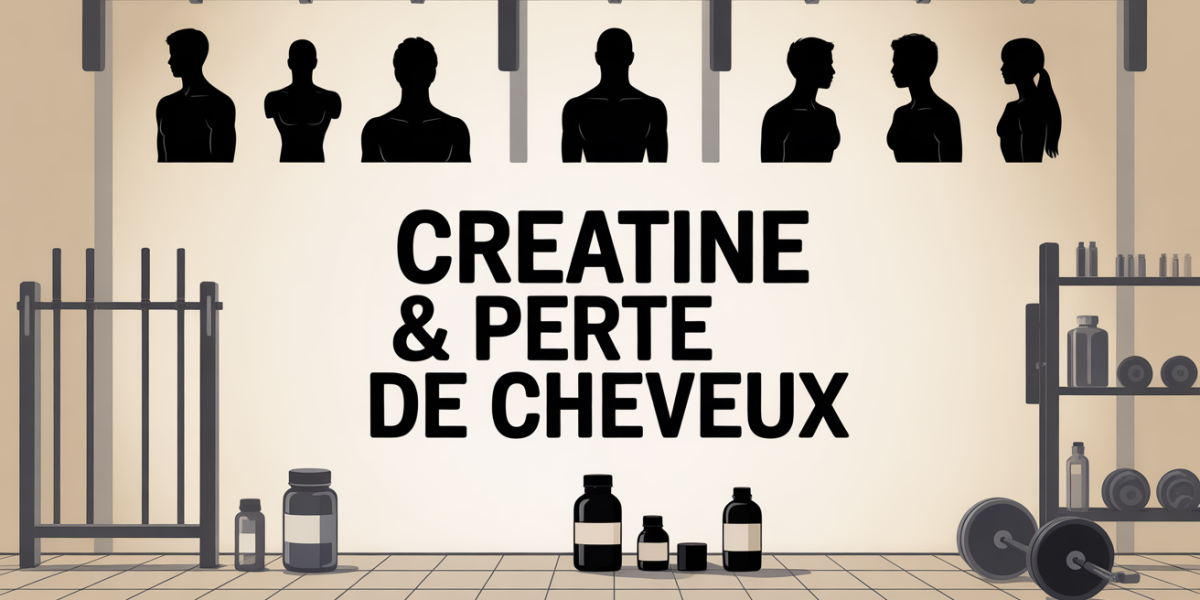 creatine perte de cheveux silhouettes sport