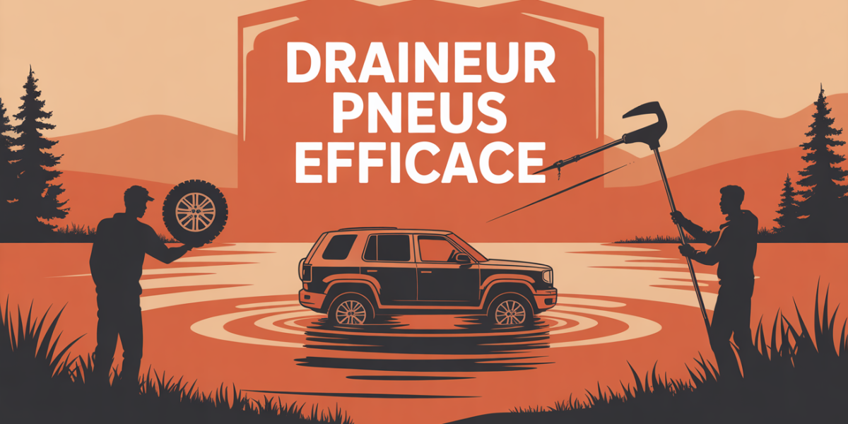 scene off-road avec draineur efficace pour degonfler