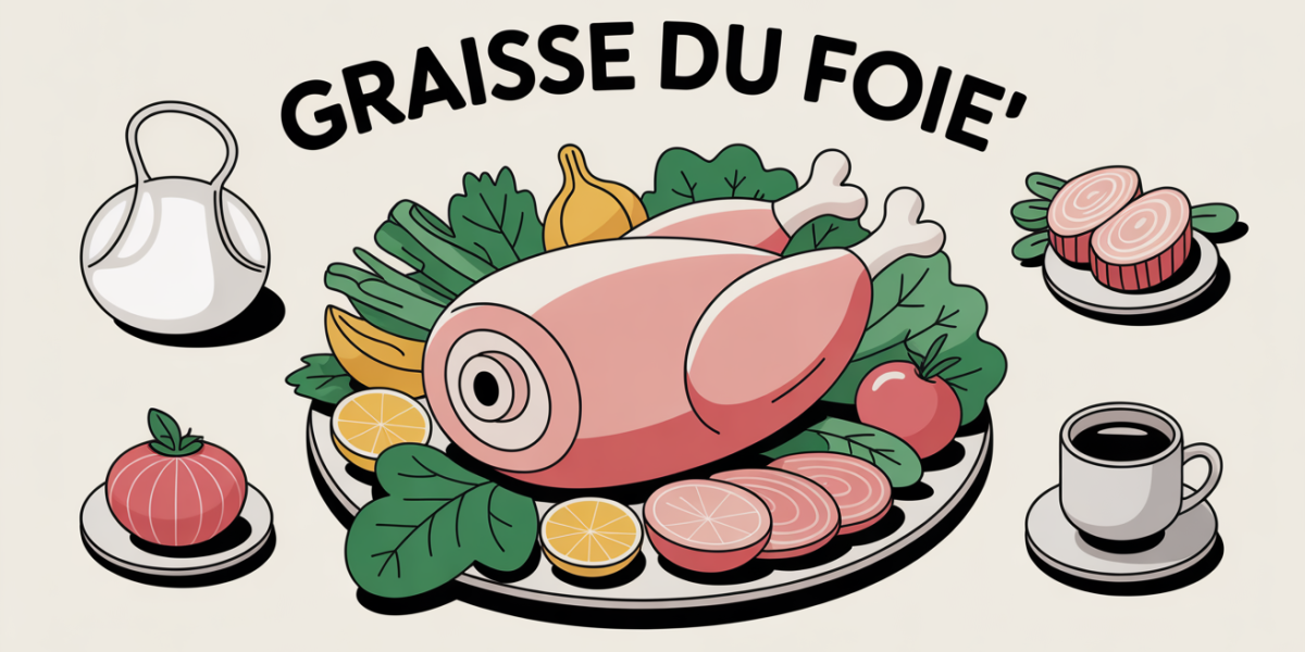 illustration stylisee eliminer la graisse du foie