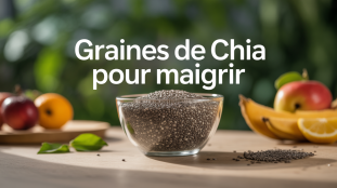 graine de chia perte de poids bol avec gel et fruits
