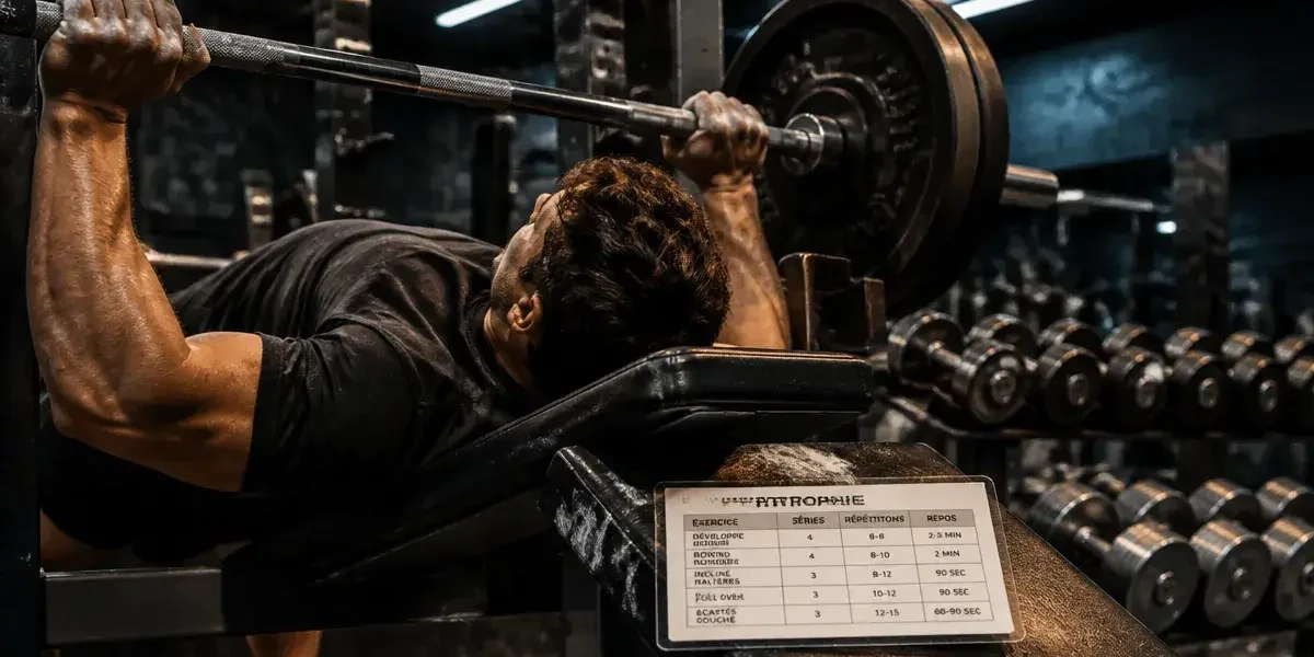 Hypertrophie musculaire : 8 à 12 répétitions en salle