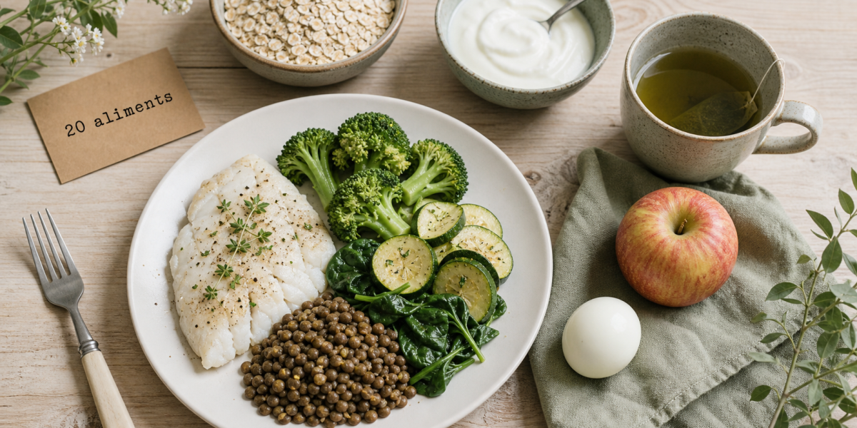 Les 20 aliments qui font maigrir : assiette minceur, satiété et glycémie