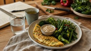 Les 20 aliments qui font maigrir : satiété et glycémie, omelette, avoine, légumes, thé vert
