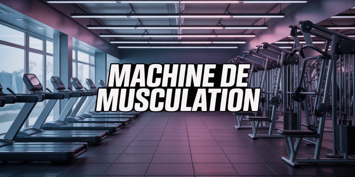 Salle de sport avec machines de musculation