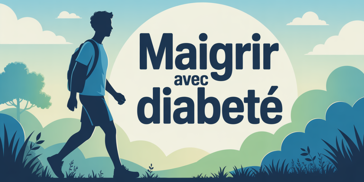 Personne marchant pour maigrir avec diabete