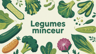 meilleur legume pour maigrir illustration stylisee legumes verts