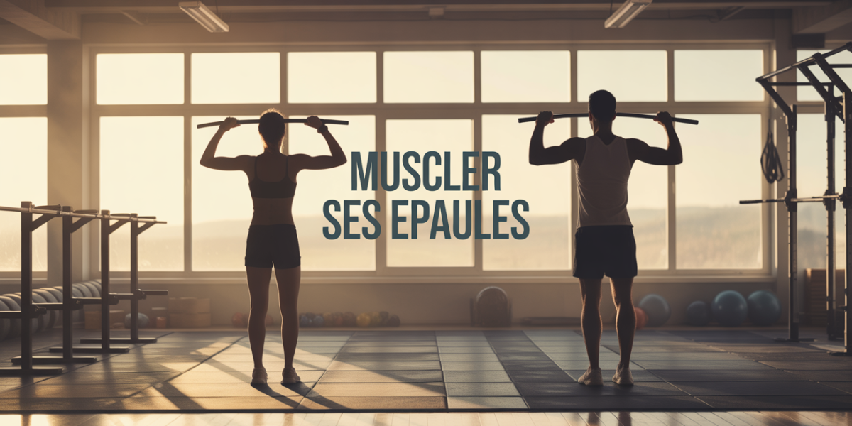 Deux personnes exercices epaules salle de sport muscler ses epaules
