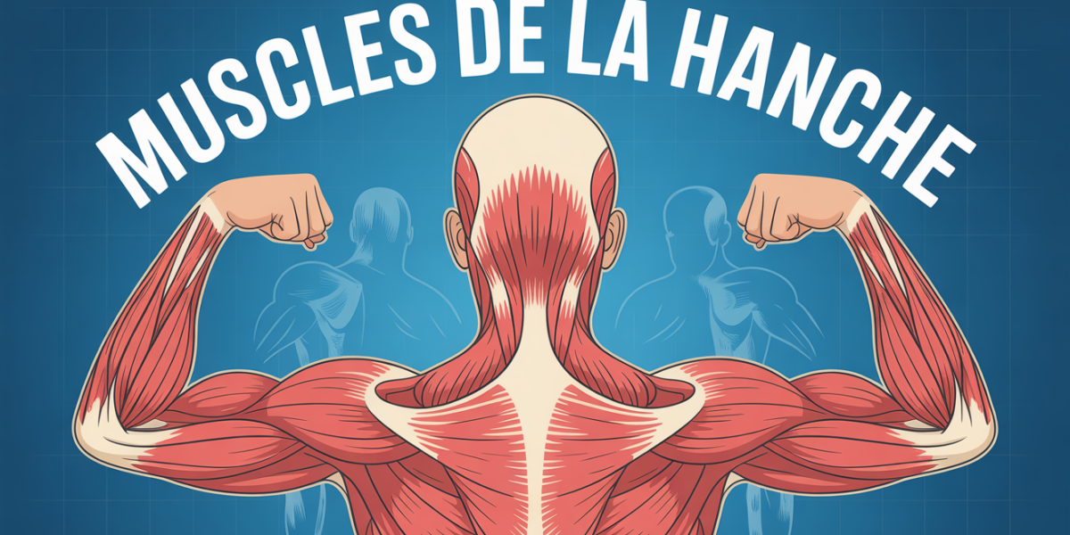 Schéma hanche humaine muscles vue de côté