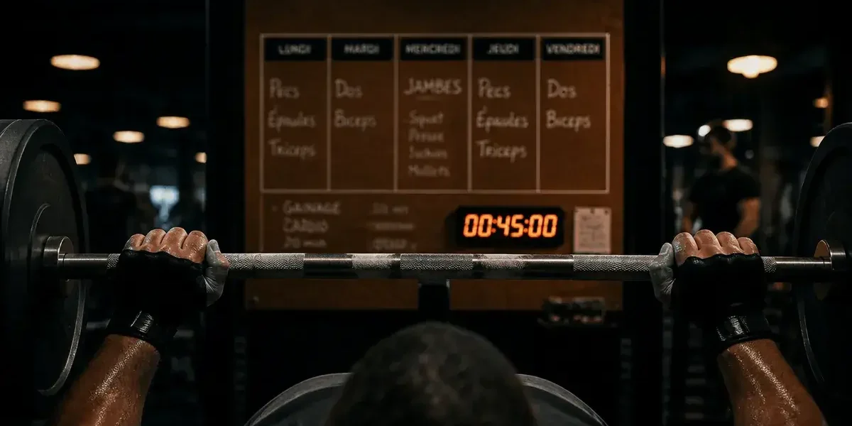 Musculation 5 fois par semaine résultat réel, planning lundi à vendredi en salle de sport