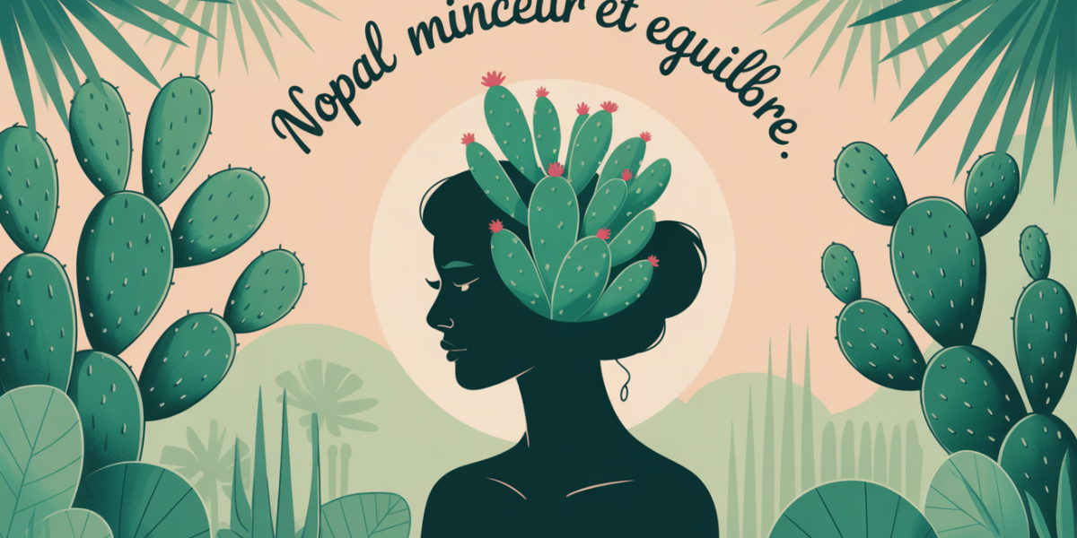 nopal minceur et equilibre, silhouette sereine et cactus
