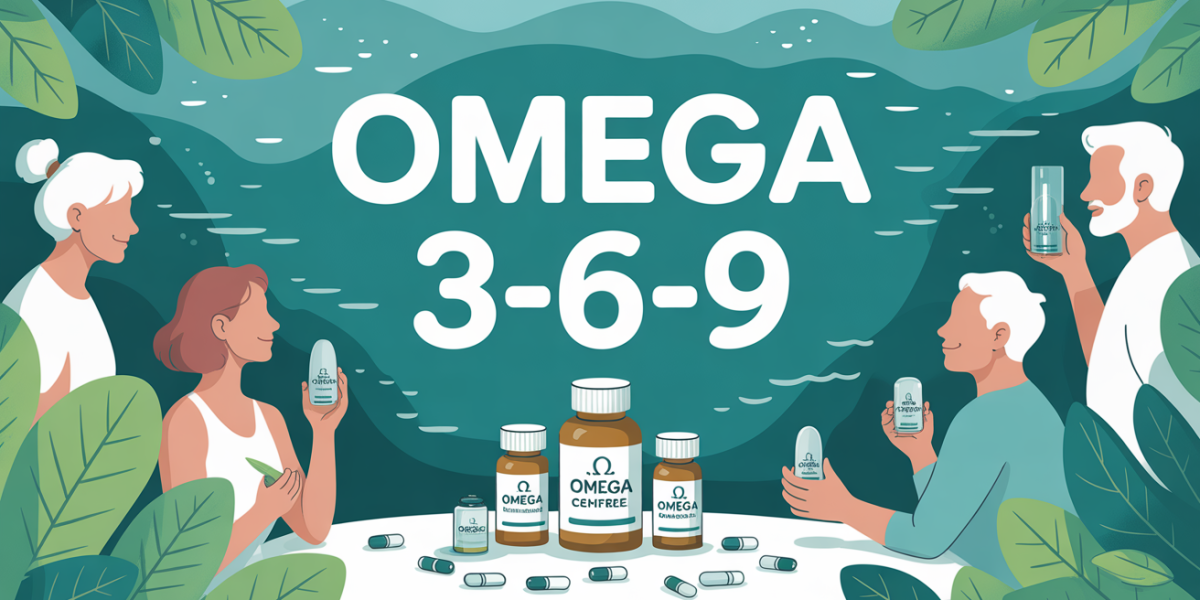 scène oméga 3-6-9 adulte senior santé bien-être