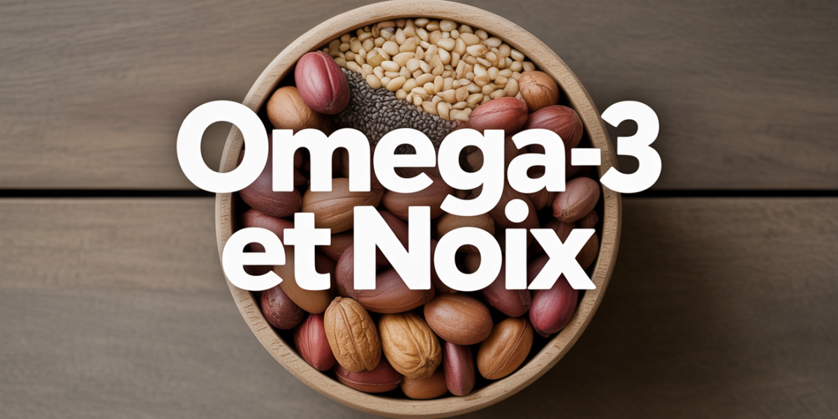 bol mix noix omega-3 dessus table