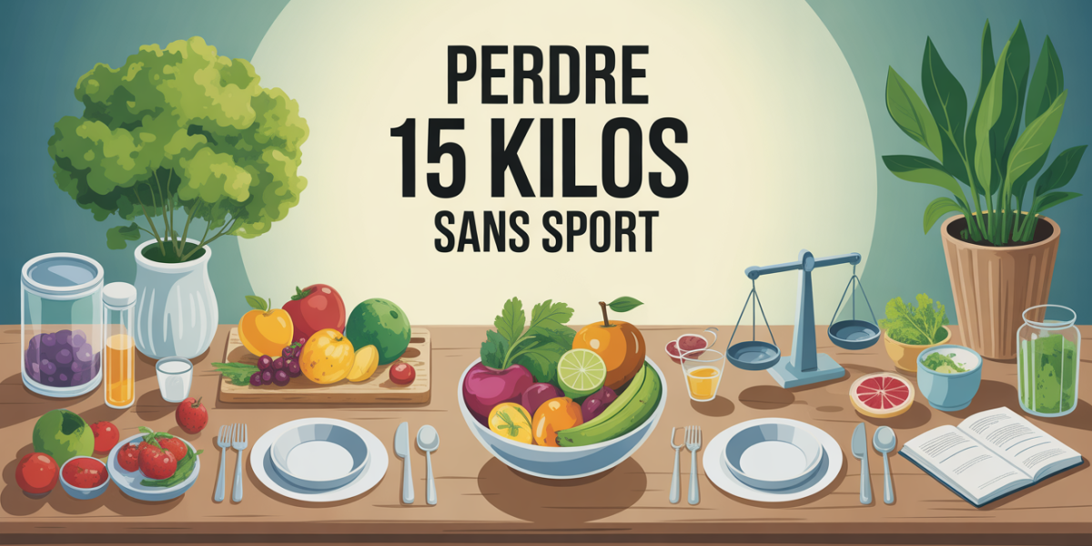 Repas santé pour perdre 15 kilos sans sport