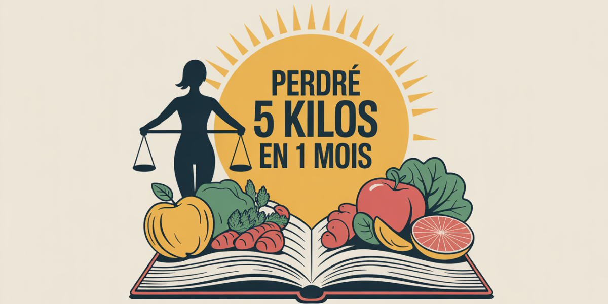 Image carnet marchant alimentation saine perdre 5 kilos en 1 mois