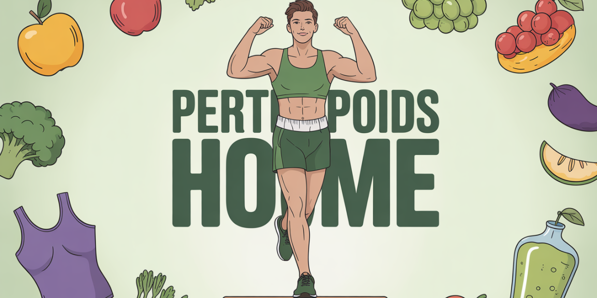 Perte de poids homme balance mesure tour de taille et aliments sains