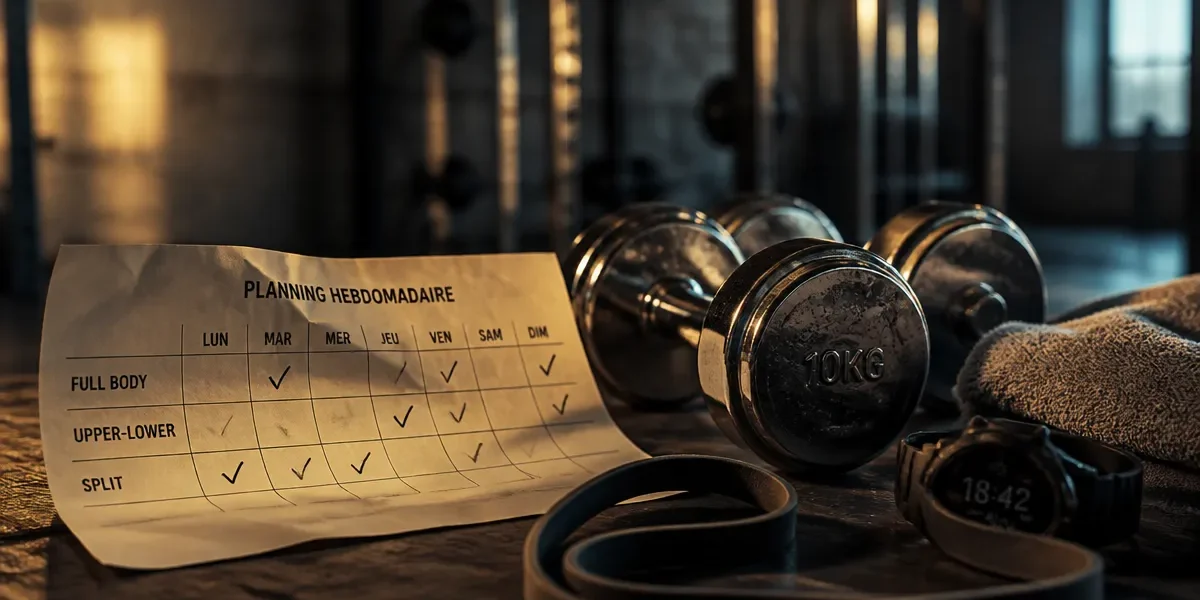 Programme musculation pour une semaine : planning 3, 4 ou 5 jours