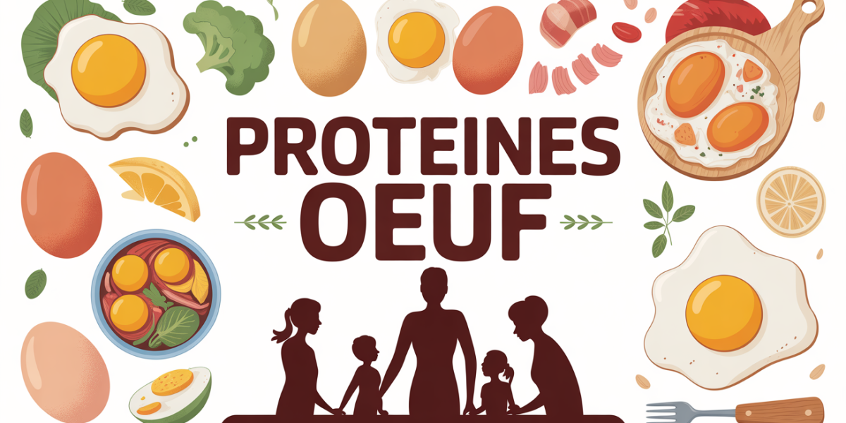 illustration famille table œufs différentes cuissons protéines
