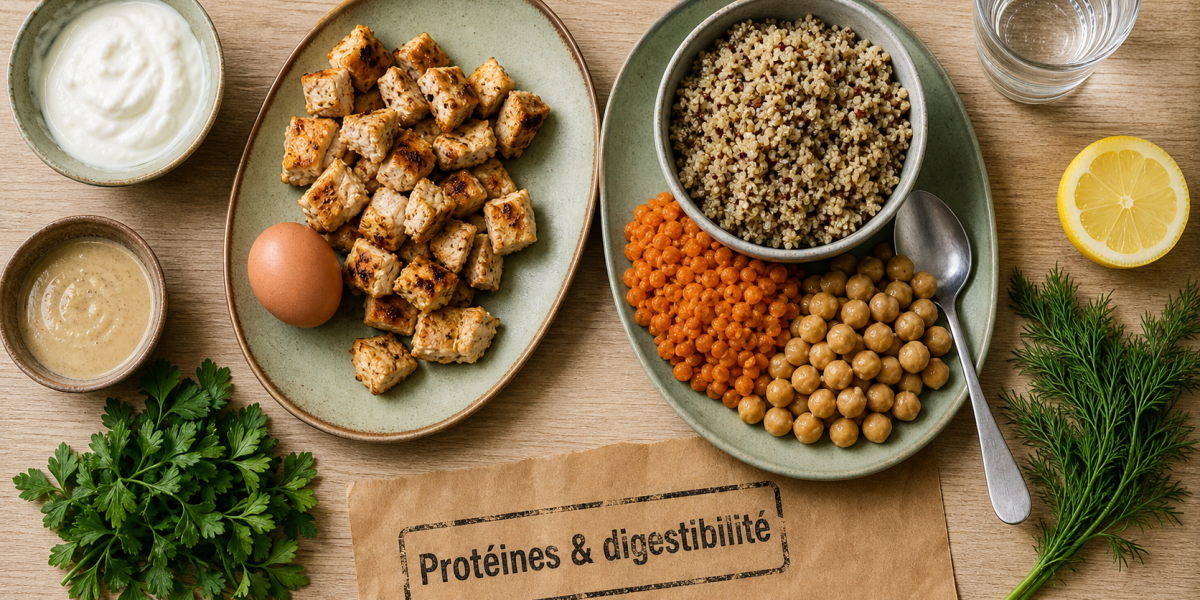 Protéines vegetales ou animales : digestion et apports