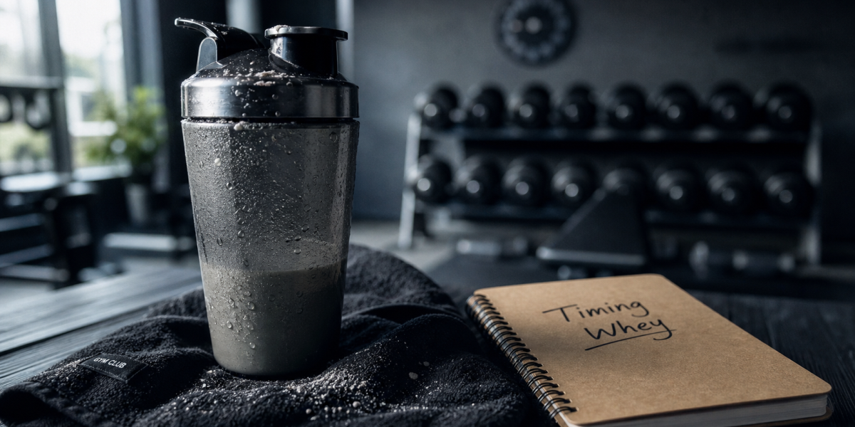 Quand prendre de la whey : shaker et timing d’entraînement