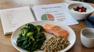 Assiette règle du volume : quoi manger en régime, légumes et protéines