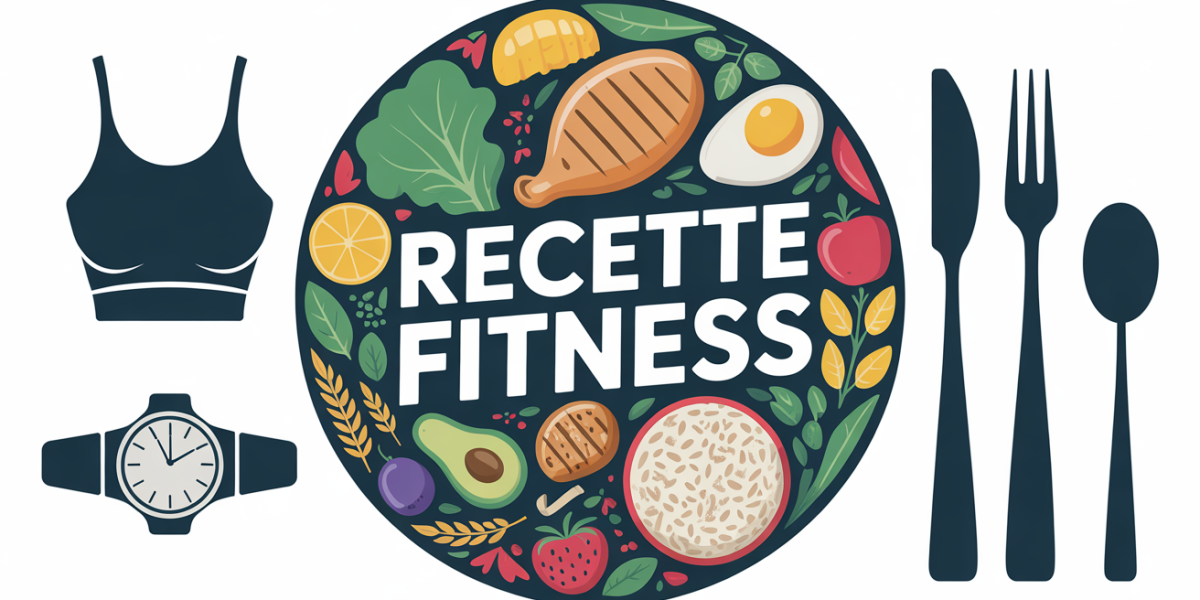 recette fitness assiette poulet riz legumes fruits accessoires sport