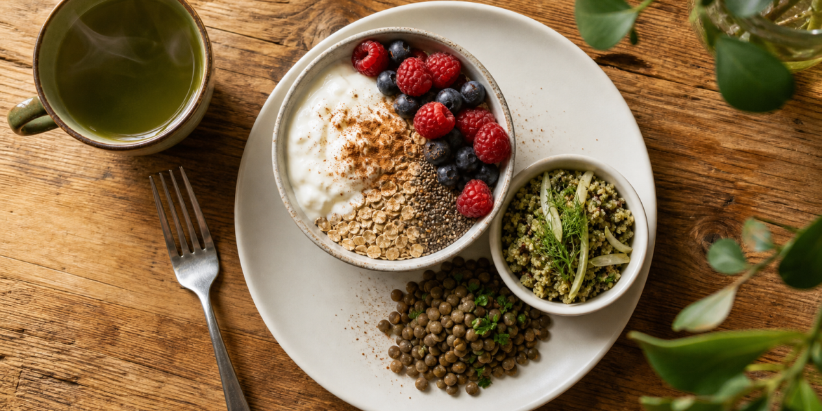 Recette pour maigrir le ventre : bowl yaourt grec chia et fibres au petit-déjeuner