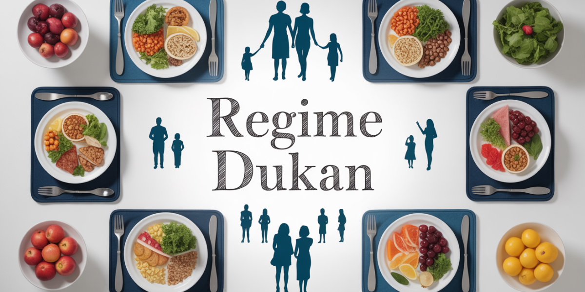 Repas regime Dukan famille cuisine ambiance motivante