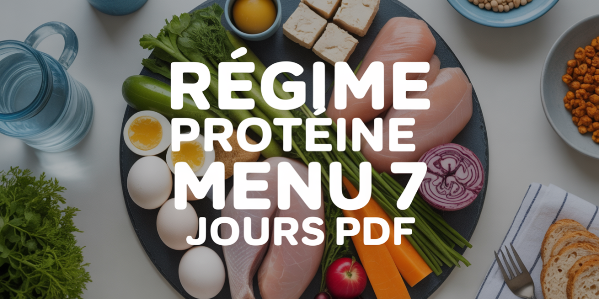 regime proteine menu 7 jours pdf aliments proteines