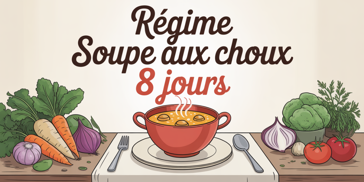 soupe aux choux maison, legumes frais, bol, illustration saine