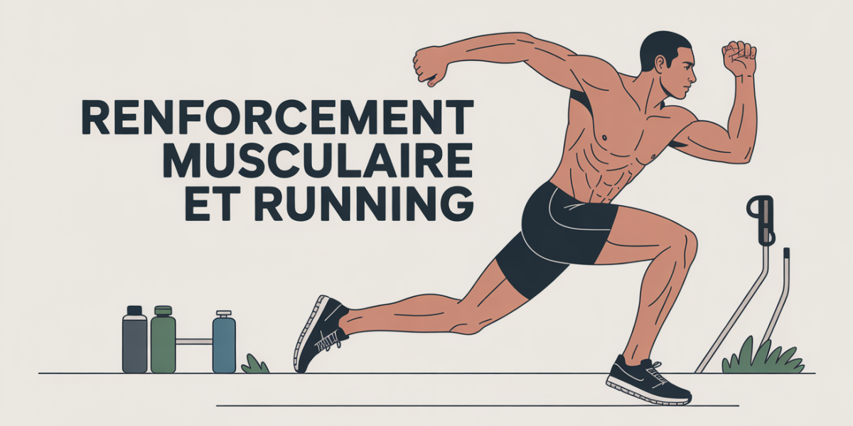 renforcement musculaire course a pied illustration coureur piste