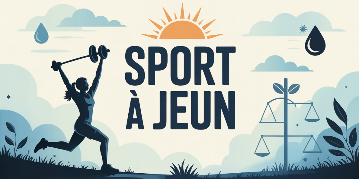 Illustration sport à jeun matin bien-être