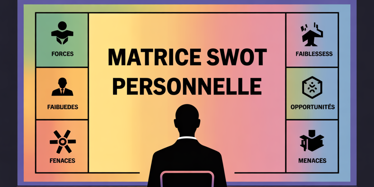 swot personnel portrait devant matrice lumineuse