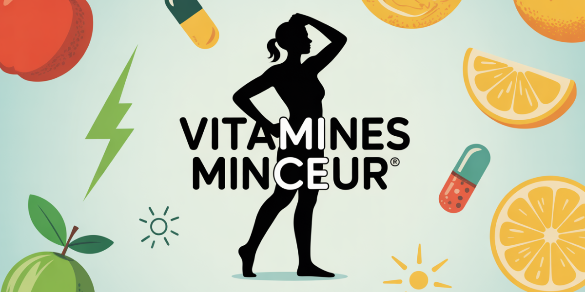 vitamine pour perdre du poids illustration positive