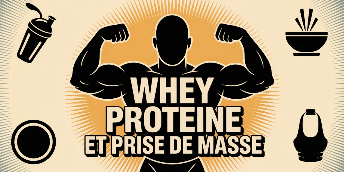 Silhouette musculaire whey prise de masse